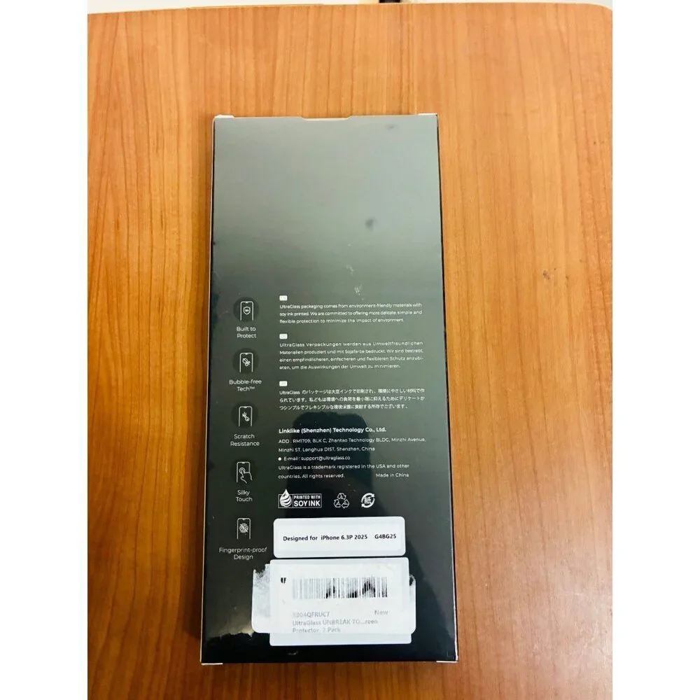 iPhone Tempered Glass Screen Protector 2 Pack 6.3 inch 2025